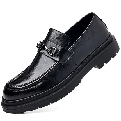 New Men Business Casual Leather Shoes Soft Sole Soft Leather Beanie Shoes Trendy Men Shoes Fashion Driving Shoes Shoes