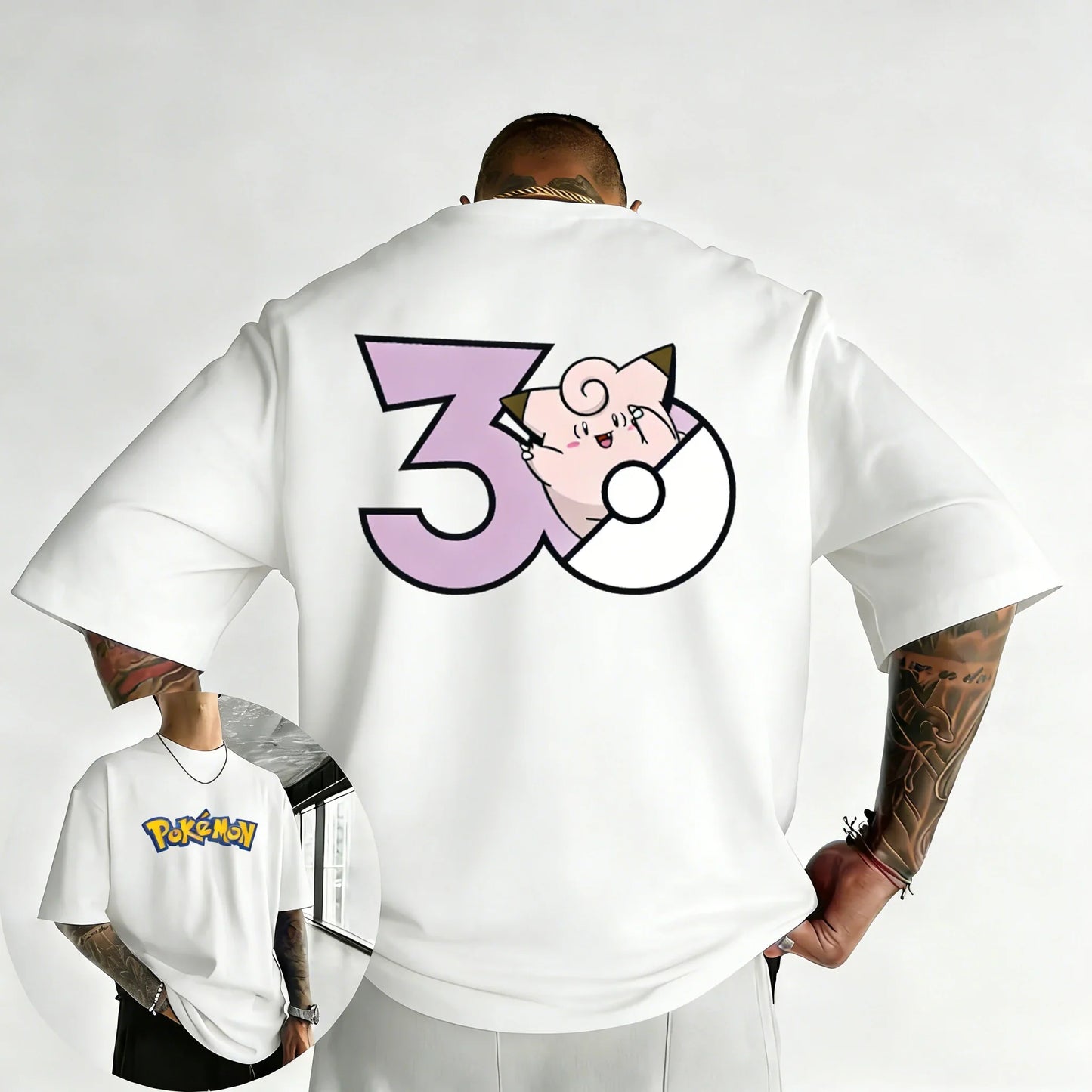 Printed T-shirt Summer Men's and Women's Loose Casual Hip Hop Trendy Short Sleeve Top