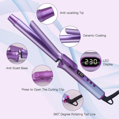 US Hair Curler Large Volume Does Not Hurt The Hair Perm Negative Ion 25mm Bangs Lasting Syling Electric Curling Iron