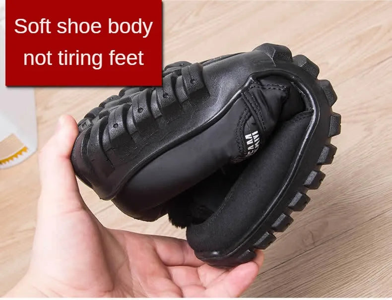 2025 Winter Men Ankle Snow Boot Waterproof Non Slip Shoe for Men Casual Keep Warm Plush Plu Size Couple Footwear Chaussure Homme