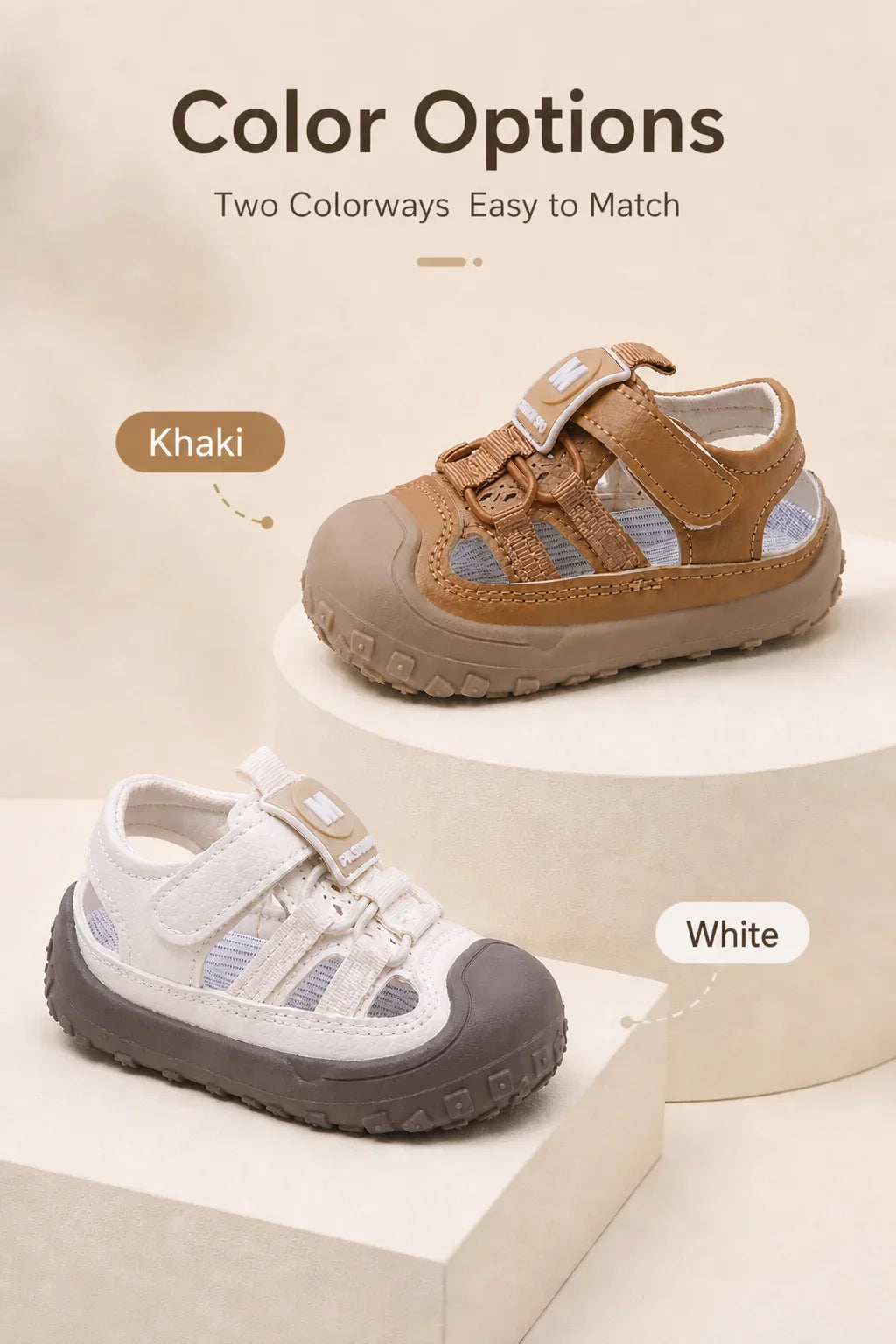 Hollow Out Summer Sandals For Children PU Leather Trend Fashion Boy's Girl's Sport Sandal Anti-slippery Ergonomics Kid's Sneaker