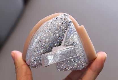 2026 Girls Princess Shoes Spring Children Bow Shoes Leather Shoe Kids Dance Shining Toddler Rhinestone Birthday Party Shoes