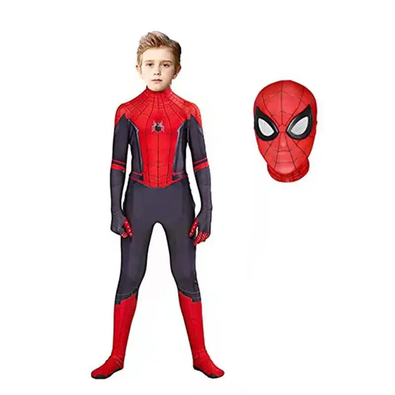 2026 High Quality Superhero Spidermans Costume Bodysuit For Kids Adult Spandex Zentai Halloween Party Cosplay Jumpsuit