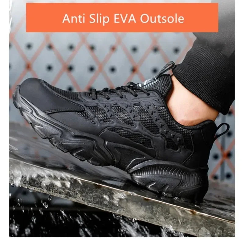 Steel Toe Cap Lightweight and Comfortable Safety Shoes for Men and Women Steel Toe Anti Puncture Comfortable and Safe Work Shoes