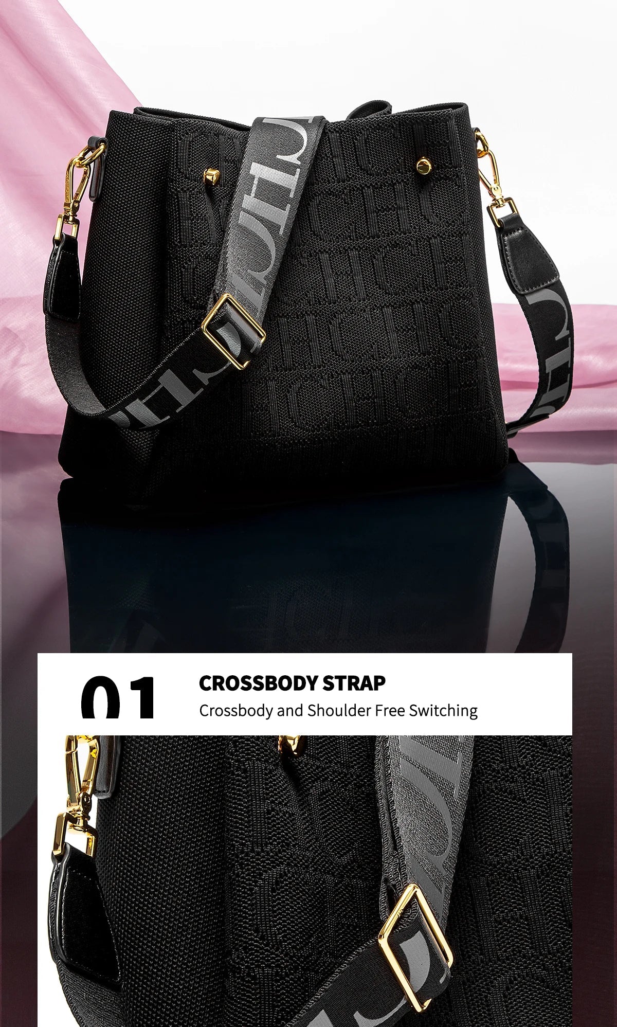 Women's Shoulder Bag New Magnetic Buckle Khaki Shoulder Bag Large Capacity