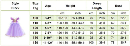 Baby Rapunzel Cosplay Costume Girls Little Mermaid Aurora Disguise Kids Ariel Sleeping Beauty Christmas Dress Princess Fantasy