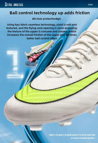 Hot Selling Soccer Shoes Society Professional Grass Training Original Football Field Boots Cleats Indoor Non Slip Futsal Sneaker