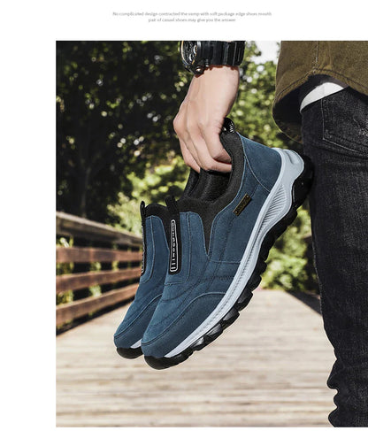 Outdoor Comprehensive Training Shoes Casual Men's Shoes Breathable Suede Leather Shoes Non-slip Walking Shoes Sports Shoes