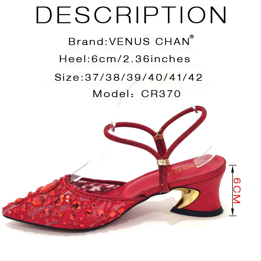 Newest INS Style Lace Elegant High Heels Pointed-Toe Nigeria Popular Design African Ladies Shoes And Bag Set