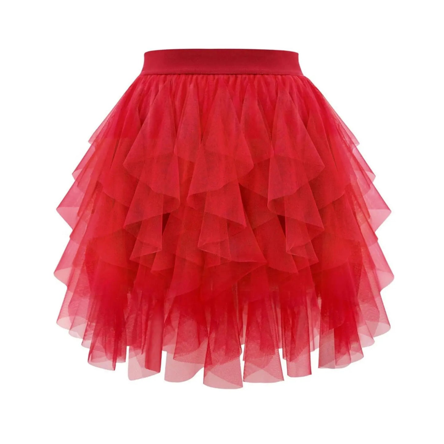 Women's Tulle Tutu Skirt Fashion Solid Color High Waist Mesh Skirt A-line Puff Skirt Cute Cake Skirt Cute Ballet Ball Half Skirt