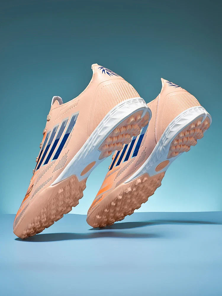 Soccer Cleats for Men Women Breathable Cushioned Insole Anti-Slip Football Shoes for AG/TF Outdoor Sports Boots