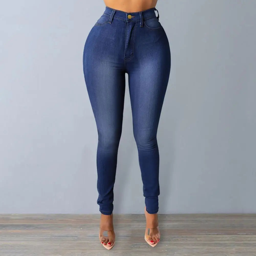 High Waist Women's Skinny Fit Denim Jeans
