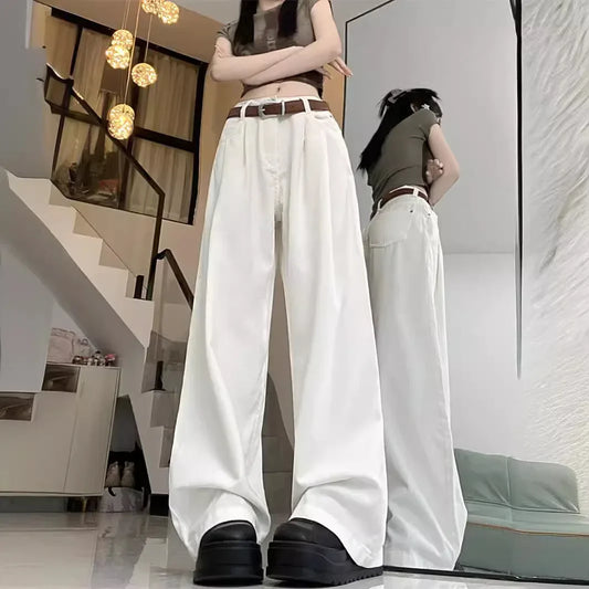 Vintage American Style Casual Straight-Leg Jeans