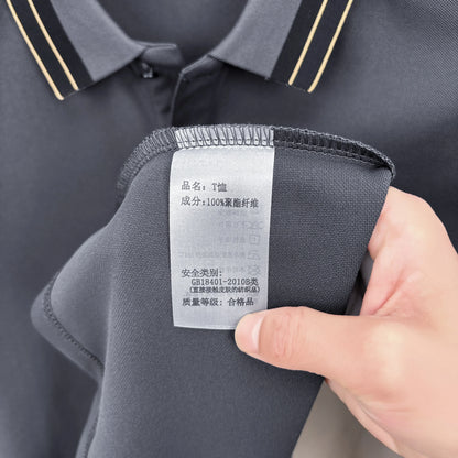 New Arrival Summer Men's Lapel Short Sleeve Polo Shirt Brand Design Letter Print T-Shirt Fashion Leisure Business Men's Clothing