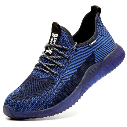 Safety Shoes Men's Work Boots Steel Toe Cap Puncture-Proof Indestructible Security Work Shoes Women Light Comfortable Sneakers