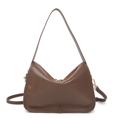 Suede Cowhide Fashion Ladies Shoulder Cross Coffe Bag Genuine Leather Luxury Designer Women's Brown Handbag Female Crossbody Bag