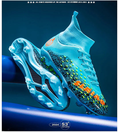 Men Professional Football Shoes Society Cleats Soccer Shoes Original Indoor Football Field Boots Grass Training TF/FG Sneaker
