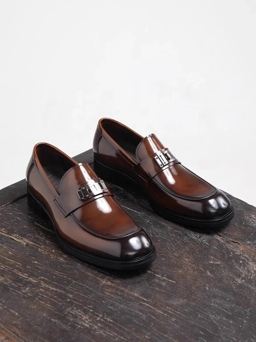 2026 Spring and Autumn New Business Formal Men's Shoes, Leather Breathable Casual Professional Fashion Loafers