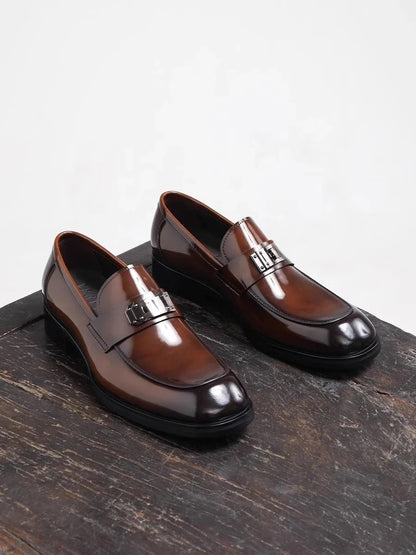 2026 Spring and Autumn New Business Formal Men's Shoes, Leather Breathable Casual Professional Fashion Loafers