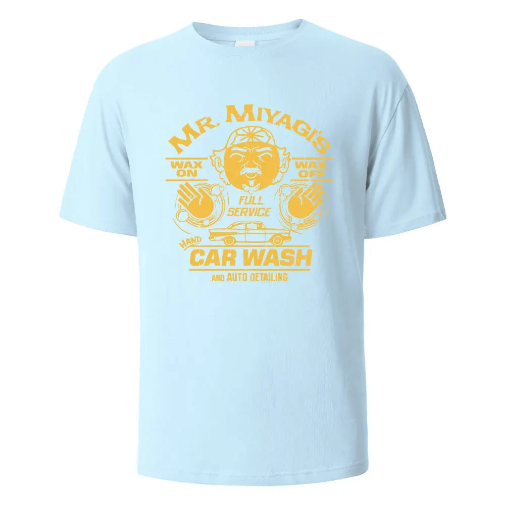 Men's Printed T-Shirt Mr.Miyagis Funny Graphic 100% Cotton Oversize Shortsleeved Tees For Men Women Summer Fashion Casual Tops