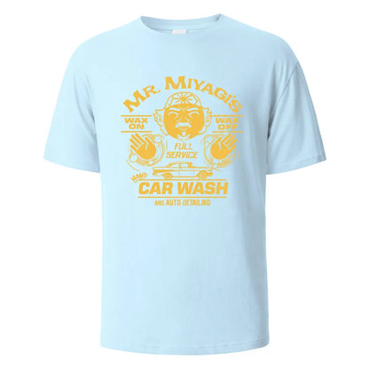 Men's Printed T-Shirt Mr.Miyagis Funny Graphic 100% Cotton Oversize Shortsleeved Tees For Men Women Summer Fashion Casual Tops