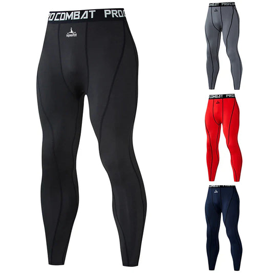 Men Bodybuilding longs Pants Fitness Compression Leggings Train Workout Outfit Male Muscle Alive Elastic Skinny Tights