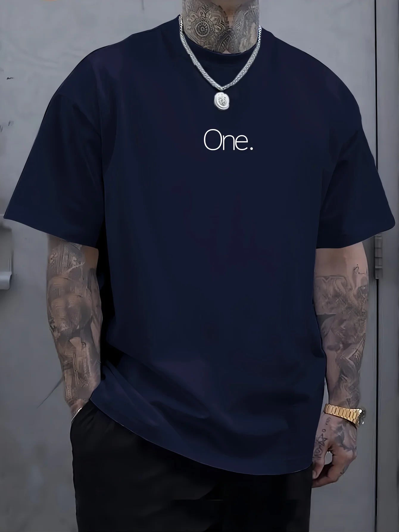 Men's Casual Short-sleeved T-shirt with Geometric Patterns Suitable Summer 100% Cotton Breathable Suitable Outdoor Daily Wear