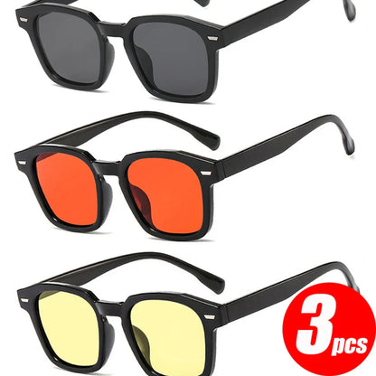 Vintage Sunglasses Wome Sun Glasses UV Protection Ultralight  Eyewear Fashion Luxury PC Unisex Outdoor Glasses