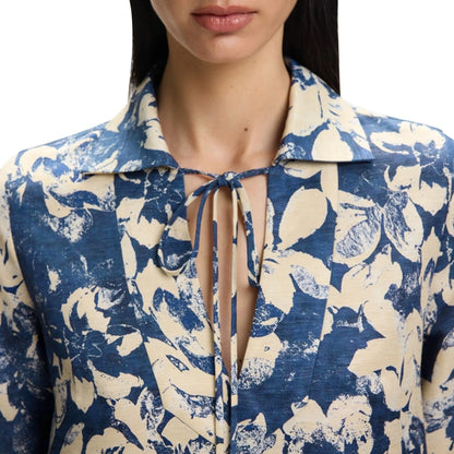 Summer Fashion Women Commuting V Neck Dresses Fashion Midi Printed New Lady Straight Dress