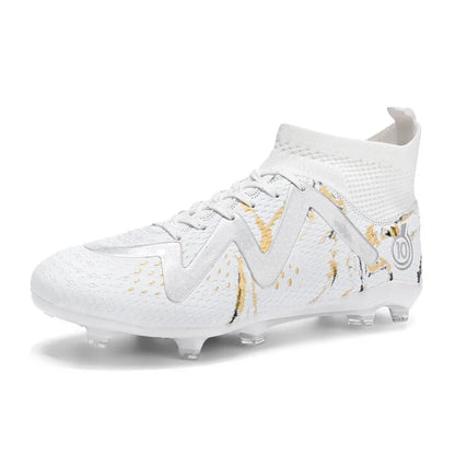 2025 Socks Style Kid Adult Sport Soccer Shoes Training Boys Football Boots Size 33-46 Sneakers AG Youth Soccer Shoes