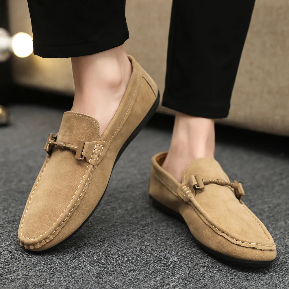 Men Loafers Soft High Quality Spring Autumn Shoes Men Casual Shoes Warm Slip on Flats Driving Shoes