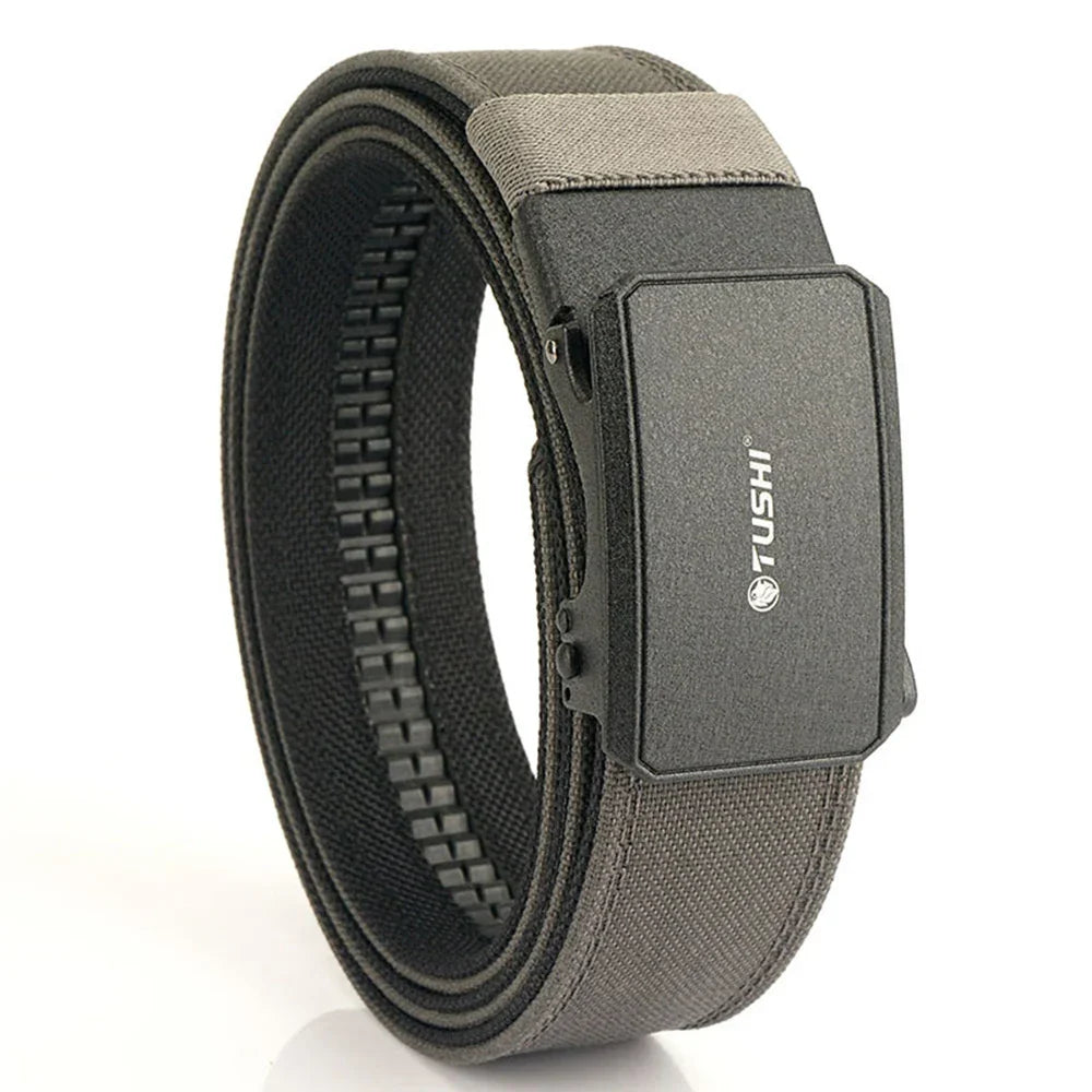 Automatic Buckle Comfortable Nylon Military Gun Belt Outdoor Hunting Multifunctional IPSC Tactical Canvas Belt Men Belt