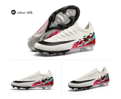 New Men Soccer Shoes Sport Grass Cleats Unisex Non-Slip Match Adult Ultralight Outdoor Football Boots Comfortable High-quality