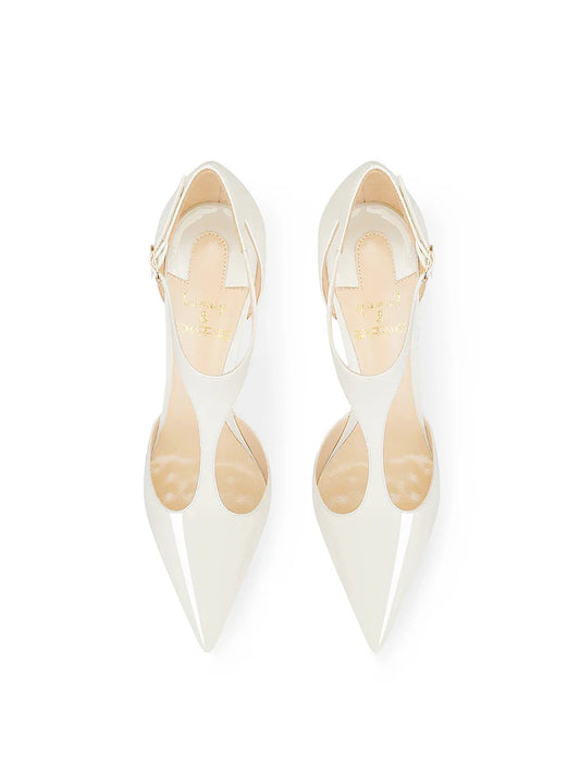 New summer style slim heeled beige high heels for women with pointed fashion, versatile with qipao