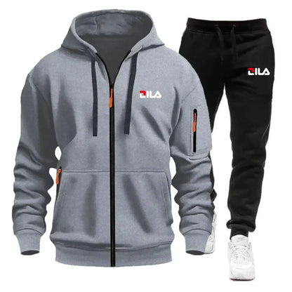 Men's Tracksuit Hoodies Pants Plus Size Autumn Winter Daily Casual Sporty Jogging Suit Fashion Sweatshirt Outfit Male Sports Set