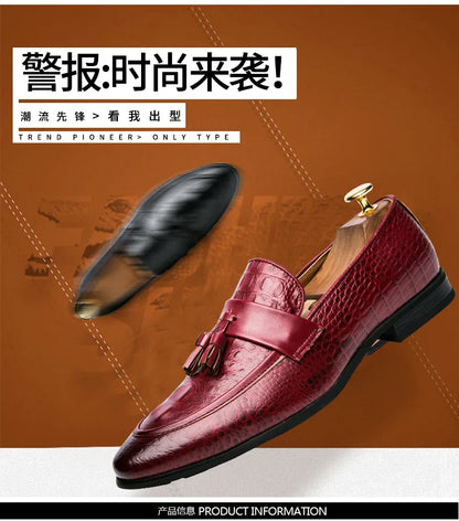 Brand New Mens Casual Shoes Lazy Pointed Leather Shoes Comfortable Sneakers Zapatos De Hombre Snake Skin Dresses 38-47