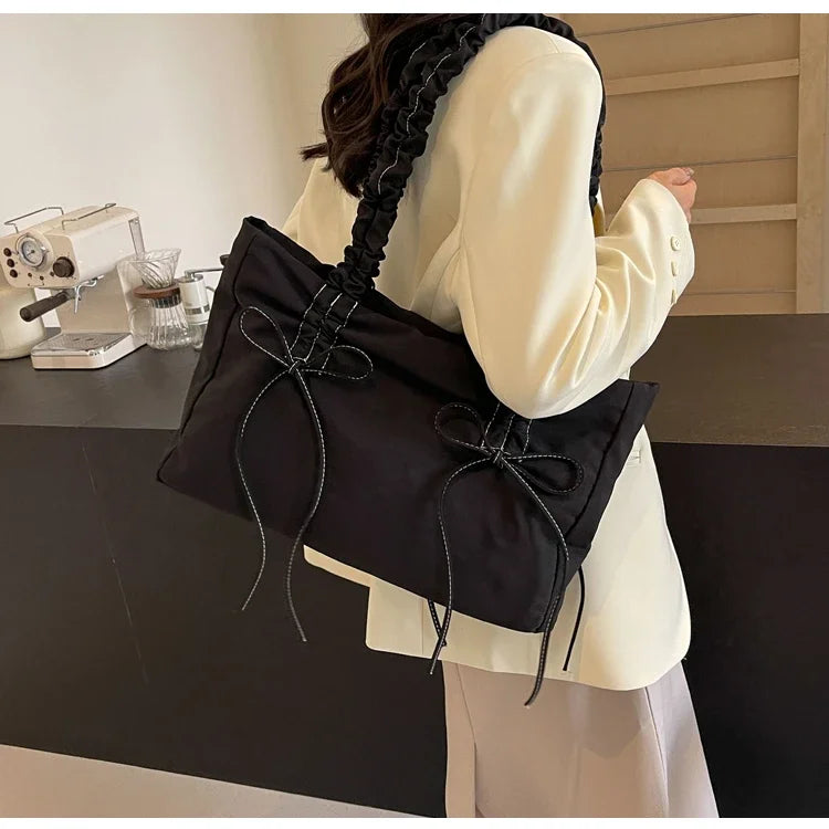Solid Color Nylon Casual Shoulder Bags Large Capacity High Quality Versatile Crossbody Bags for Women 2025 Fashion Hot Sale