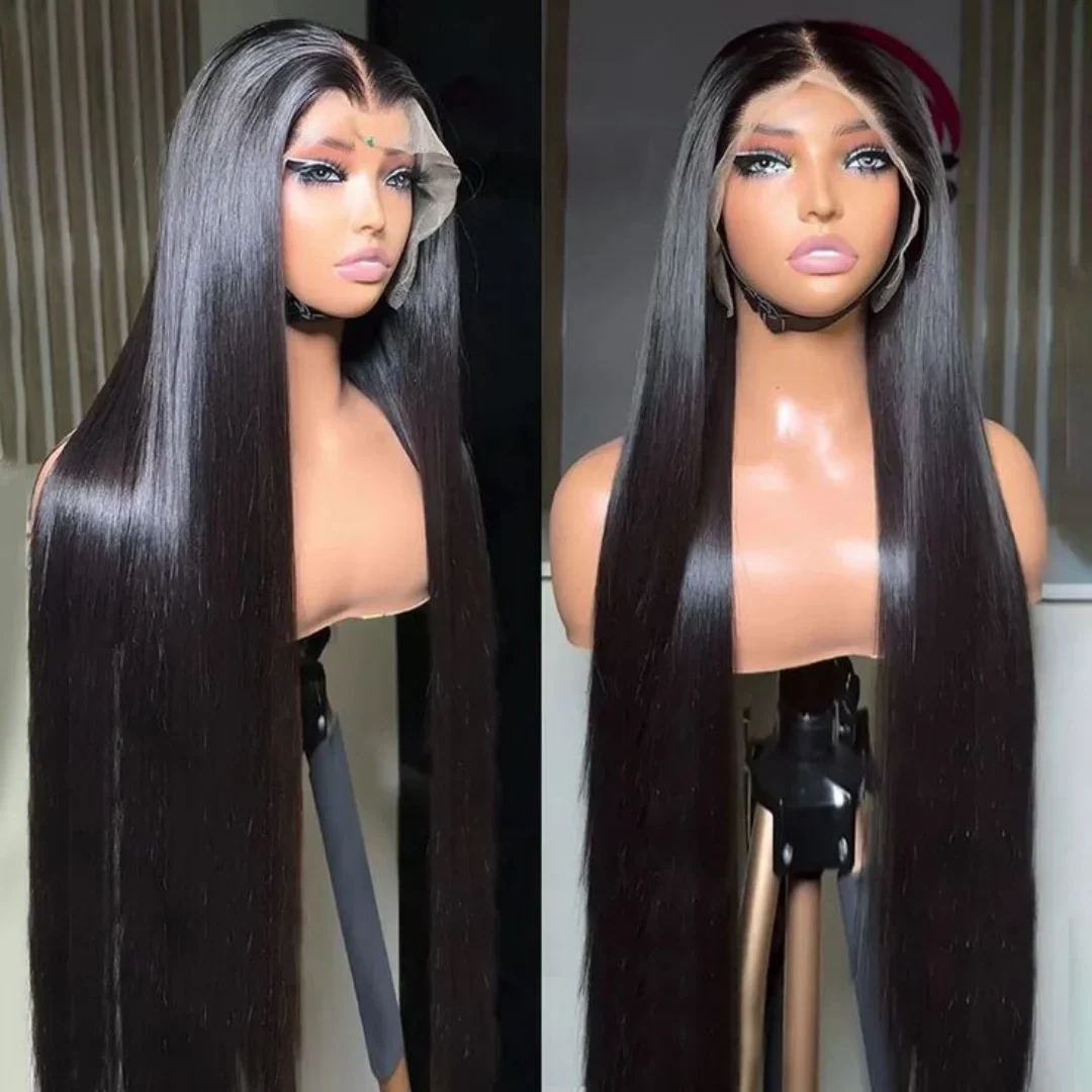 Glueless 7x5 Lace Front Wig Vietnamese Human Hair Bone Straight 13X4 Front Wigs Super Double Drown 13x6 Lace Frontal Wigs 180%