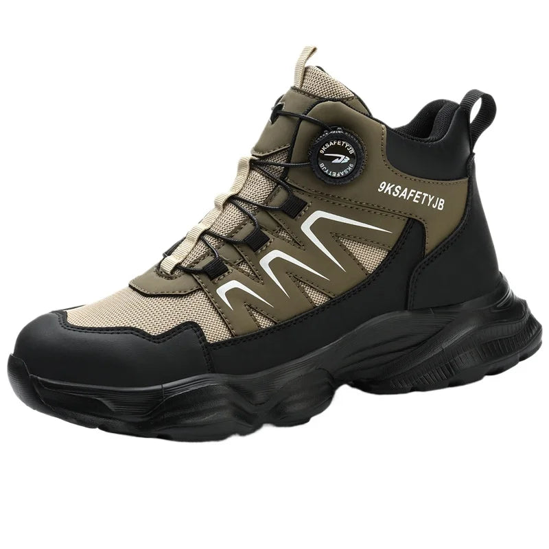 Work Safety Shoes Smash-proof and Puncture-proof Sports Safety Shoes Outdoor Mountaineering Wear-resistant Steel Boots
