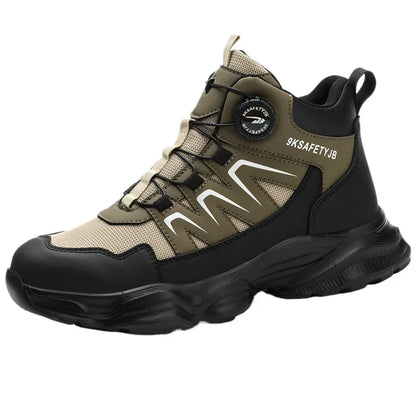 Work Safety Shoes Smash-proof and Puncture-proof Sports Safety Shoes Outdoor Mountaineering Wear-resistant Steel Boots
