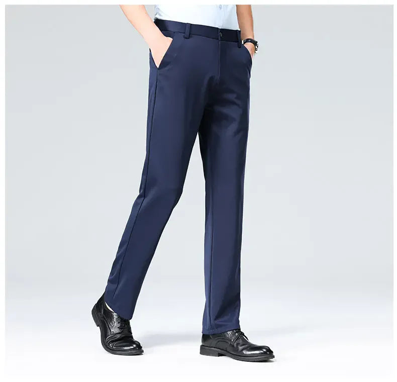 Four-Way Stretch Business Casual Pants for Men, Spring/Autumn Dress Pants, Men's Trousers, Formal Pants, Casual Elastic Dress Pa