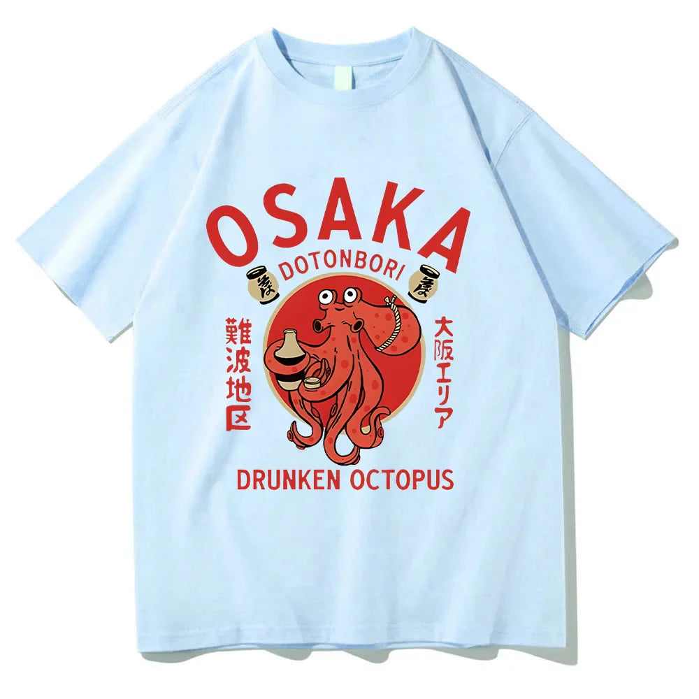 T-shirts Japanese Food Funny Cotton Tee-shirts Summer Fanshion Women Men Tops Vintage  Aesthetic