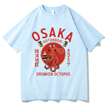 T-shirts Japanese Food Funny Cotton Tee-shirts Summer Fanshion Women Men Tops Vintage  Aesthetic