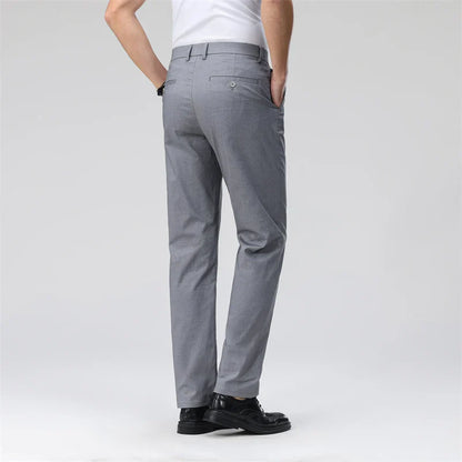 Men's Casual Pants: Breathable & Lightweight for Summer Comfort Business Casual Men's Work Trousers
