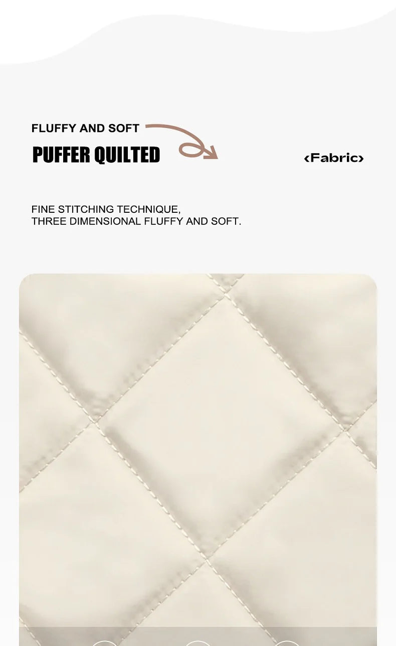 Large Soft Puffer Bag Women Big Size College Students Laptop Book Quilted Tote Bag Lady Down-filled Shopping School Bags