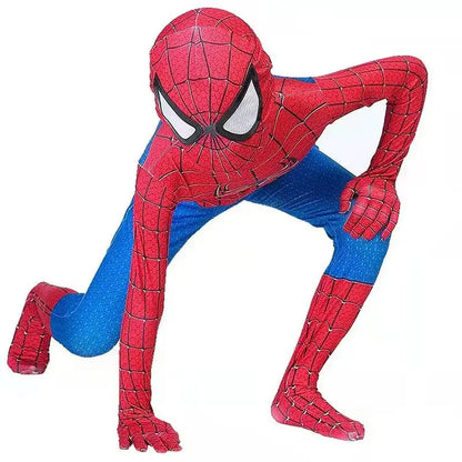 2026 High Quality Superhero Spidermans Costume Bodysuit For Kids Adult Spandex Zentai Halloween Party Cosplay Jumpsuit