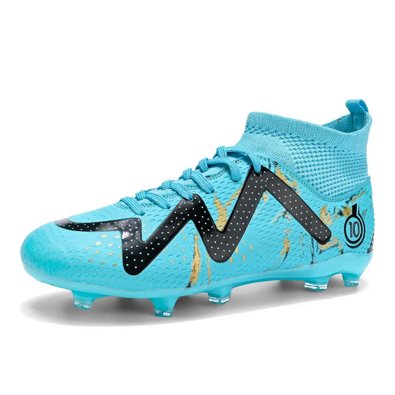 2025 Socks Style Kid Adult Sport Soccer Shoes Training Boys Football Boots Size 33-46 Sneakers AG Youth Soccer Shoes