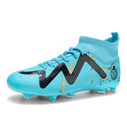 2025 Socks Style Kid Adult Sport Soccer Shoes Training Boys Football Boots Size 33-46 Sneakers AG Youth Soccer Shoes