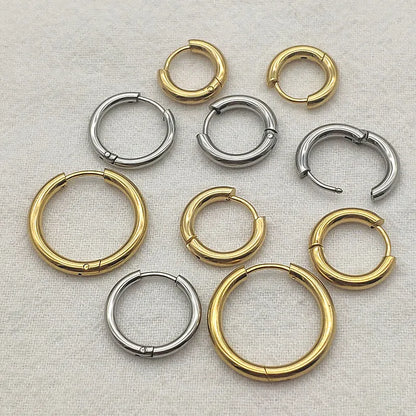 NEW ARRIVAL! 13/17/21mm 100pcs Stainless Steel Round Clasps&Hooks Earring Hooks Base For Handmade Earrings Parts DIY Accessories