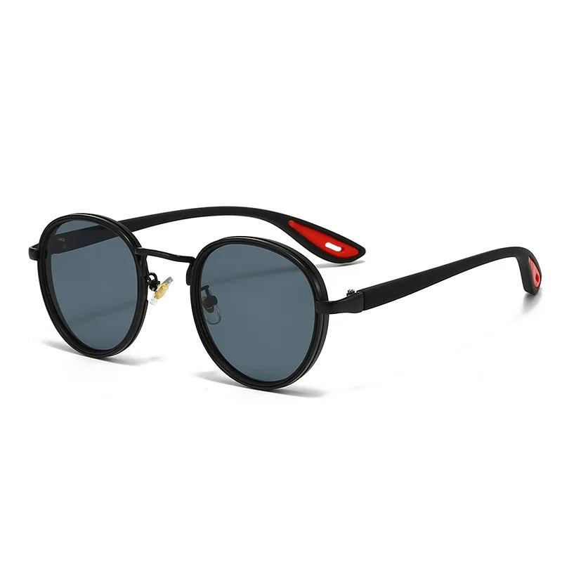Vintage Designer Outdoor Sunglasses Men Round Fashion Plastic Titanium High Quality Sun Glasses Man UV Protection Glasses Woman